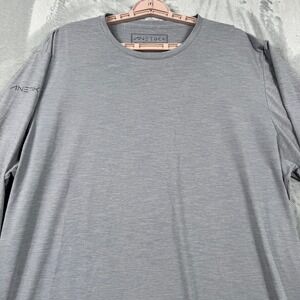 Anetik Tech Performance Shirt Mens 2XL Heather Gray Long Sleeve UPF30+